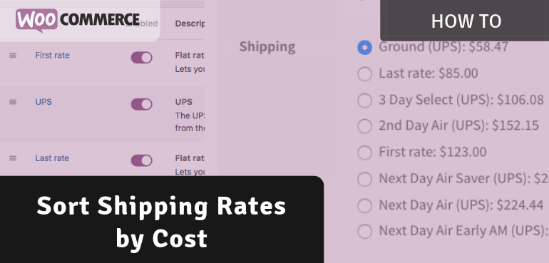 How to Sort Shipping Rates by Cost in WooCommerce